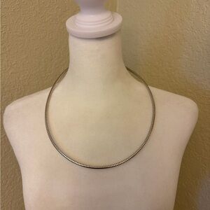 Heavy 4mm Italian 925 Sterling Silver Omega Snake Necklace 20” + 4” Extender 51g